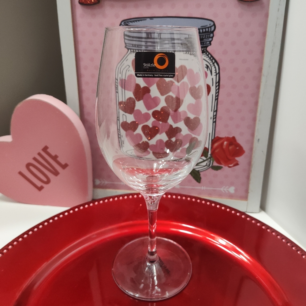 🥰 Vintage NWT Stolzle Celebration Bourdoux 16.9 oz Blown Red Wine Glass 🍷